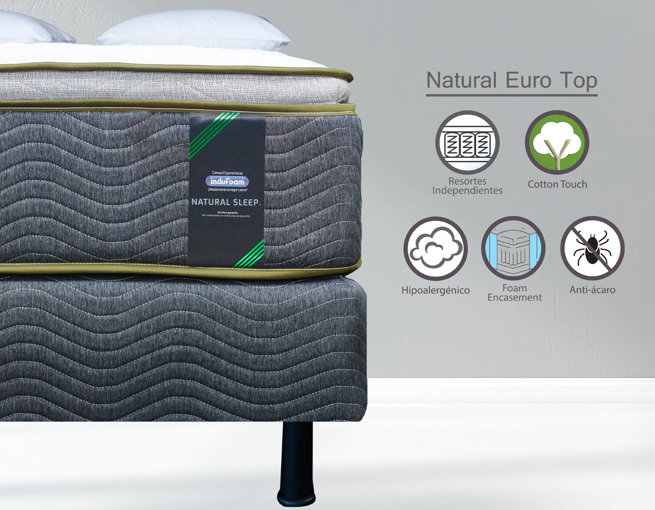 Indufoam Natural Sleep Euro Top