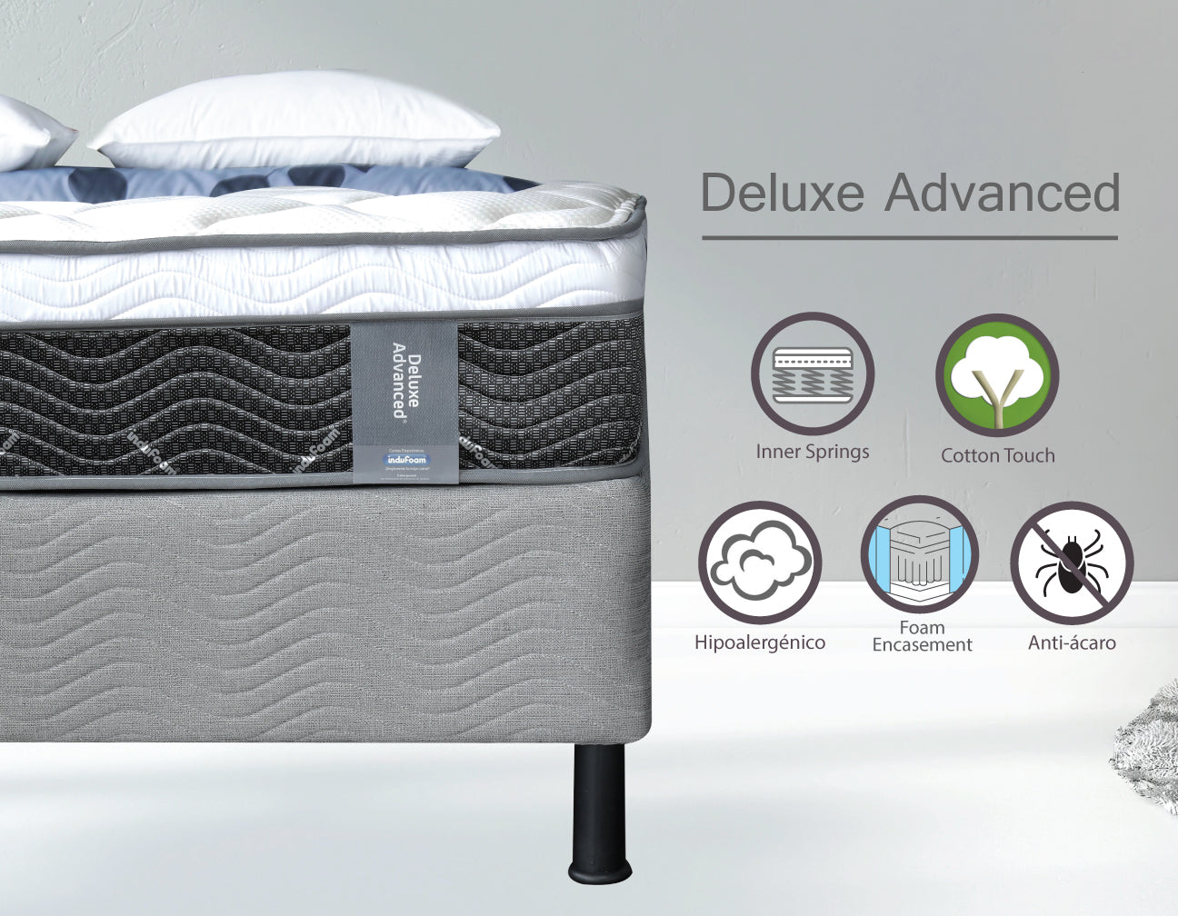 Deluxe Advanced Euro Top 2023 (Resortes Reforzados en Acero)